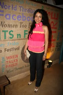 Suchitra Krishnamurthy at Jackie Shroff launches WTF restaurant at Versova