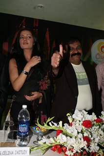 Celina Jaitley at Country Club New Year Party Press Meet at Andheri, Mumbai