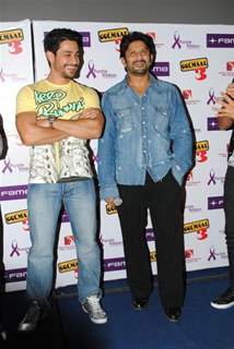 Golmaal 3 cast celebrate success of their film with underprivileged kids on Children’s Day at FAME Cinemas in Andheri, Mumbai