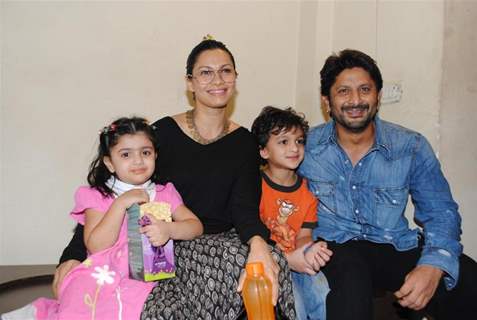 Arshad Warsi with his family celebrate success of their film with underprivileged kids on Children’s