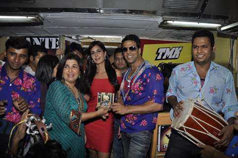 Akshay, Farah and Katrina at Tees Maar Khan music launch