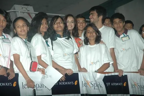 Dia Mirza at the launch of Jet Spark in Goregaon