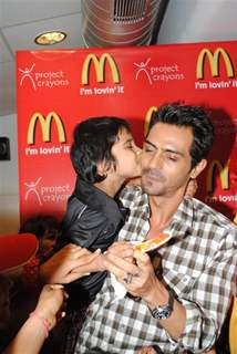 Arjun Rampal celebrate Children’s Day with underprivileged kids at McDonalds at Fun Republic in Andheri, Mumbai