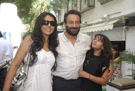 Shekhar Kapoor and Suchitra Krishnamurthy at 10th anniversary bash of Olive in Bandra