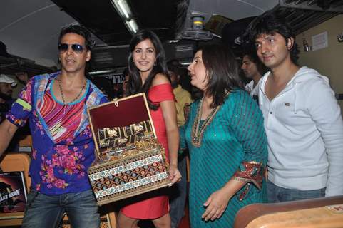 Akshay, Farah and Katrina at Tees Maar Khan music launch