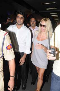 Bigg Boss Season 4: Pamela Anderson arrives at the Mumbai International Airport