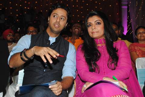 Vaibhavi and Salim Merchant at Band Baaja Barat promotional musical event at Yashraj Studio