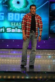 Salman Khan on the sets of Bigg Boss 4 House
