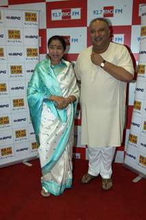 Asha Bhosle and Shujjat Khan at the launch of saregam's Naina Lagai Ke' exclusively on 92.7 BIG FM