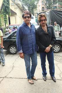 Shakti Kapoor and Kiran Kumar at Raqt-Ek Rishta film Mahurat at Filmistan