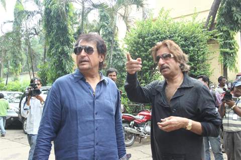 Shakti Kapoor and Kiran Kumar at Raqt-Ek Rishta film Mahurat at Filmistan