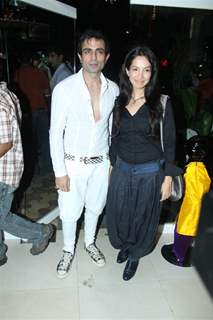 Shraddha and Mayank at inaguration of fashion designer Masaba Gupta first standalone store''MASABA''