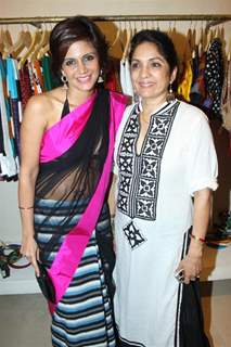 Mandira and Neena at inaguration of fashion designer Masaba Gupta's first standalone store''MASABA''