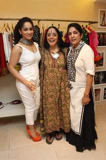 Ila Arun and Neena at inaguration of fashion designer Masaba Gupta first standalone store''MASABA''