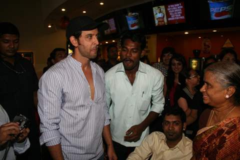 Hrithik Roshan at special show of Guzaarish for special kids and paraplegic patients at PVR Cinemas