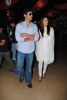 Hrithik Roshan and Aishwarya Rai at special show of Guzaarish for special kids and paraplegic patients at PVR Cinemas in Juhu, Mumbai