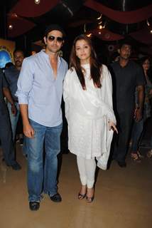 Hrithik Roshan and Aishwarya Rai at special show of Guzaarish for special kids and paraplegic patients at PVR Cinemas in Juhu, Mumbai