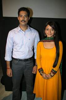 Aarya Kumar and Pariva at Press meet of a new show ''Armanon Ka Balidaan-Aarakshan'' on Imagine