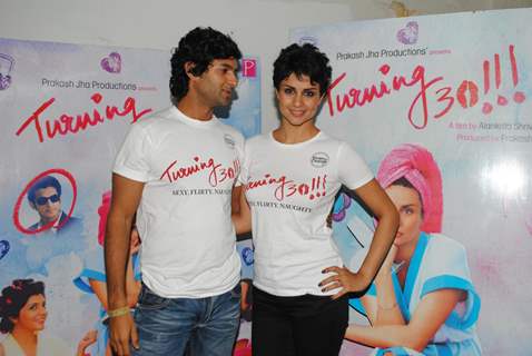 Gul Panag and Purab Kohli at the promotion of there movie turning 30 event