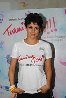 Gul Panag at the promotion of there movie turning 30 event