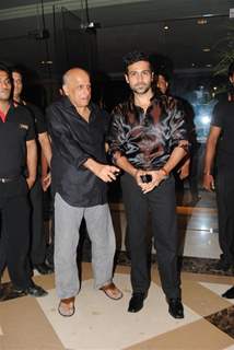 Emraan Hashmi and Mahesh Bhatt at Once Upon a Time film success bash at JW Marriott in Juhu, Mumbai