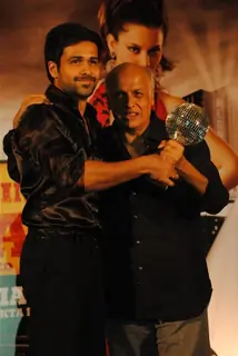 Emraan Hashmi and Mahesh Bhatt at Once Upon a Time film success bash at JW Marriott in Juhu, Mumbai