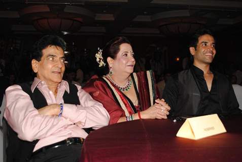 Jeetendra, Shobha and Tusshar Kapoor at Once Upon a Time film success bash at JW Marriott