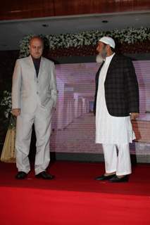 Anupam Kher and Gulshan Grover at the launch of the film 'Kuch Log' based on 26/11 attacks