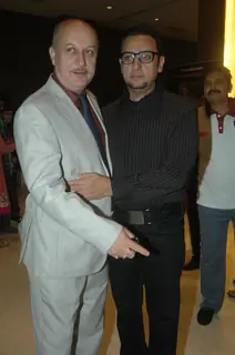 Anupam Kher and Gulshan Grover at launch of Kuch Log film based on 26/11, Novotel