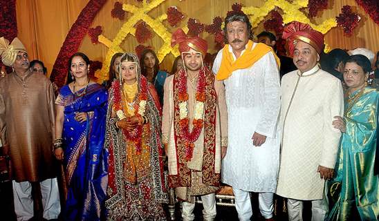 Jackie Shroff at Nitish Rane's wedding reception at Mahalaxmi Race Course