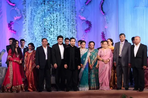 Udit Narayan at Nitish Rane's wedding reception at Mahalaxmi Race Course