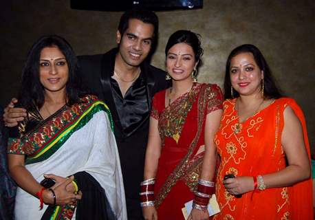 Rupali Ganguly and Surbhi Tiwari at Wedding celebration party of Sachal Tyagi & Jaya Binju