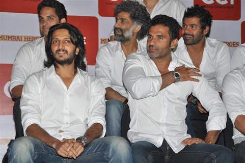 Celebs at Press Conference for the Celebrity cricket League (CCL), Mumbai