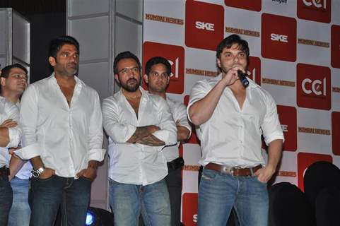 Sohail Khan and Sunil Shetty at Press Conference for the Celebrity cricket League (CCL), Mumbai