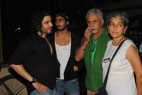 Naseruddin Shah, Ratna Pathak Shah and Prateik Babbar watch 'Allah Ke Banday'