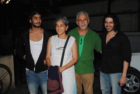 Naseruddin Shah, Ratna Pathak Shah and Prateik Babbar watch 'Allah Ke Banday'