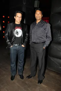 Producer Yash Patnaik with Aditya Shrivastav at the celebration party of Kaalo for winning the SA Ho
