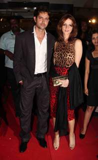 Hrithik and Suzanne Roshan at Premier Of Film Khelein Hum Jee Jaan Sey
