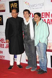 Ashutosh and Deepak Tijori at Premier Of Film Khelein Hum Jee Jaan Sey