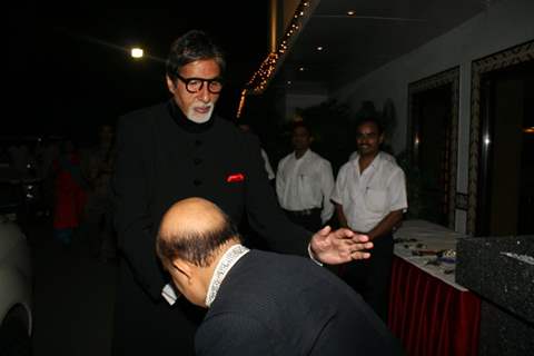 Amitabh Bachchan at Sameer daughter Shanchita & Abhishek wedding at Sun and Sands wedding reception