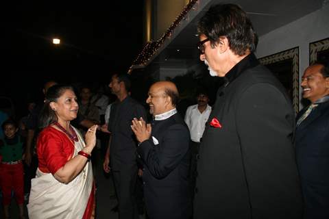 Amitabh and Jaya at Sameer daughter Shanchita & Abhishek wedding at Sun and Sands wedding reception