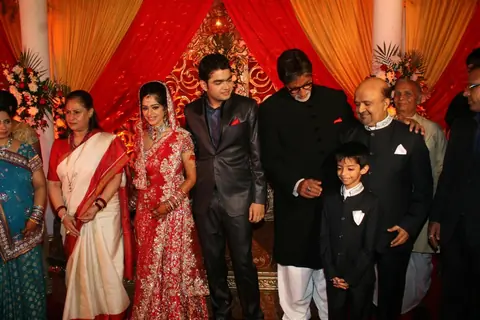 Amitabh and Jaya at Sameer daughter Shanchita & Abhishek wedding at Sun and Sands wedding reception