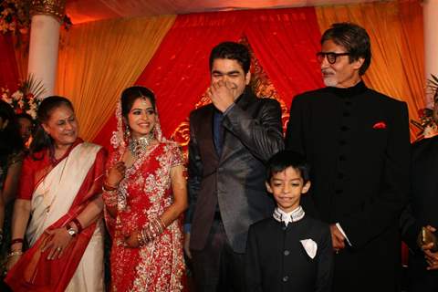 Amitabh and Jaya at Sameer daughter Shanchita & Abhishek wedding at Sun and Sands wedding reception