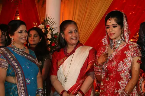 Jaya Bachchan at Sameer's daughter Shanchita & Abhishek wedding at Sun and Sands wedding reception