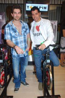 Neil launches Baqar's Top Spin Fitness studio at Napean Sea Road. .