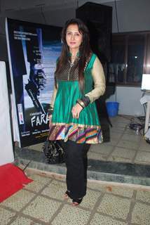 Poonam Dhillon launches the music of film Faarar at Bright office. .