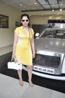Sanjay Dutt Gifts Manyata Dutt a Rolls Royce Ghost at Atria Mall in Mumbai. .