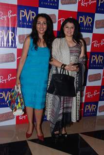 Suchitra Krishnamurthy and Kiran Juneja at Rayban Film festival, PVR. .