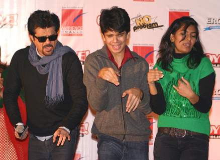 Anil Kapoor at Ambience Mall, in New Delhi to promote his film ''No Problem'' on Sunday. .