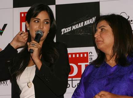 Katrina Kaif and Farah Khan at DLF Promenade Mall to promote their film